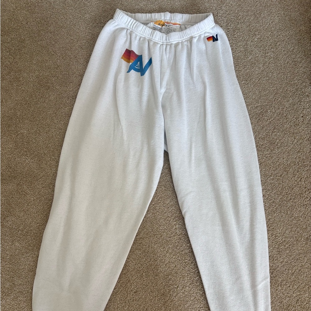 Aviator nation white sweatpants size L - Picture 7 of 7